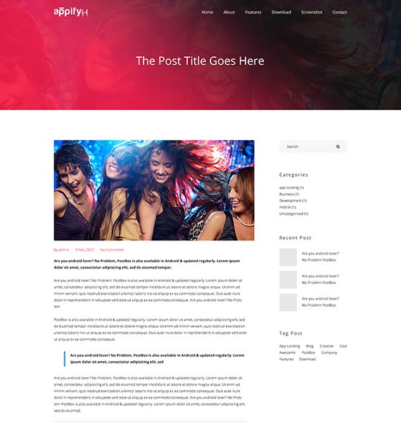 Single Blog Page