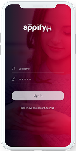 Banner App screen phone