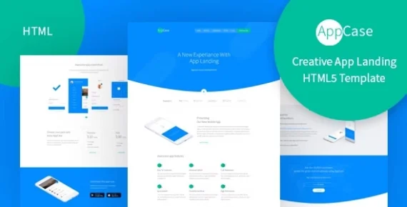 AppCase – Responsive App Landing Page Template