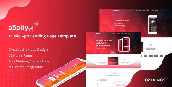 Appify – Responsive Creative App Landing Page Template