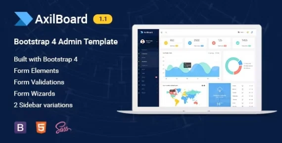 AxilBoard – Bootstrap Admin Dashboard Template